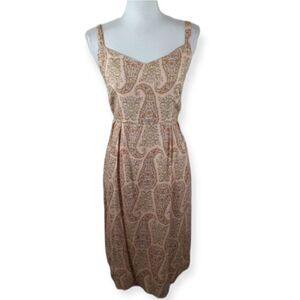 OLD NAVY PEACH PAISLY MATERNITY DRESS SZ.L EUC